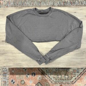 ALO Yoga Charcoal Crop Top